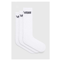 Ponožky Vans 3-pack pánské, bílá barva