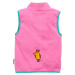 Dětská fleecová vesta Playshoes s myškou Pink