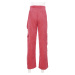 Dámské cargo kalhoty růžové FashionEU