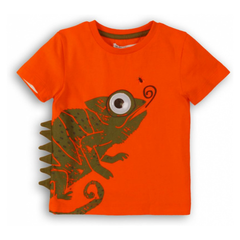 Tričko chlapecké s krátkým rukávem, Minoti, Lizard 1, oranžová