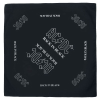 AC/DC Back in Black - Bandana Bandana - malý šátek černá