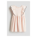 H & M - Žerzejové šaty's volánky - oranžová