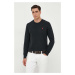 Bavlněný svetr Polo Ralph Lauren černá barva, lehký, 710918163