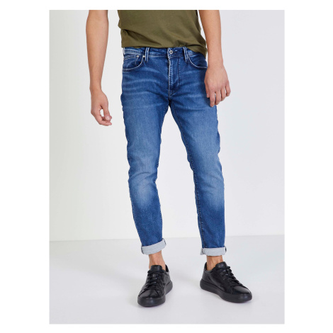 Tmavě modré pánské straight fit džíny Pepe Jeans Stanley