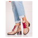 Trendy kotníčkové boty dámské hnědé na širokém podpatku