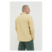 Džínová bunda Tommy Jeans pánská, žlutá barva, přechodná