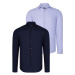 DUAL SET G726 DEWBERRY MENS SHIRTS-LACIER-BLUE-LILAC