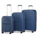 KONO travel set kufrů polypropylén - 40L, 68L, 97L - navy