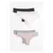 H & M - Balení: 5 kalhotek brazilian - růžová