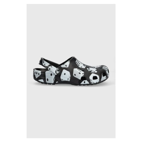 Pantofle Crocs Classic Dice Clog černá barva, 208762