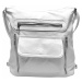 Praktický bílý kabelko-batoh 2v1 s kapsami