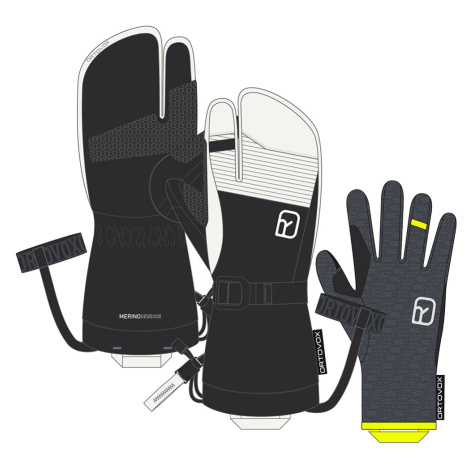 Ortovox Freeride 3 Finger Glove Pro černá