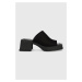 Pantofle Vagabond Hennie dámské, černá barva, na podpatku