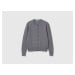 Benetton, Cardigan In Pure Shetland Wool