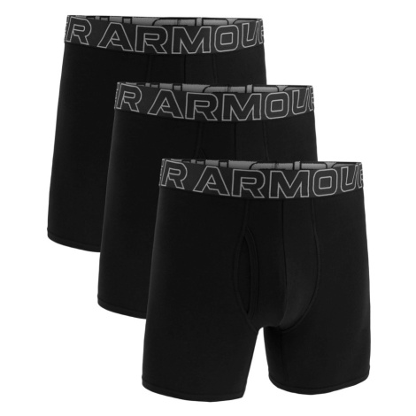 Performance Cotton 6in 3 Pack | Black/Black/Steel Under Armour