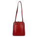 Luxusní dámský kožený kabelko batoh Katana Elize, červený