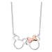 DISNEY Mickey a Minnie stříbrný náhrdelník N902594TL-18
