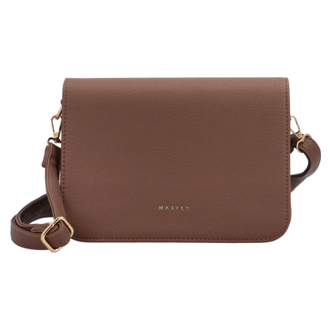 Elegantní dámská koženková crossbody Julys, béžovo-hnědá MaxFly