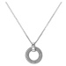 Hot Diamonds Elegantní stříbrný náhrdelník s diamantem Forever DP899 (řetízek, přívěsek)
