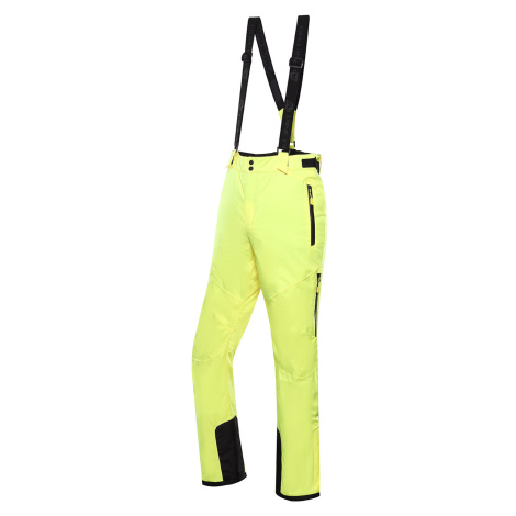 Pánské lyžařské kalhoty s PTX membránou LERMON - žlutá ALPINE PRO
