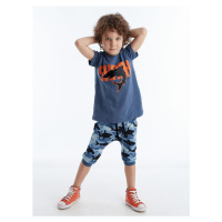 mshb&g Shark Camo Boy's T-shirt Capri Shorts Set