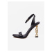 Černé dámské kožené sandálky Michael Kors Tenley Sandal