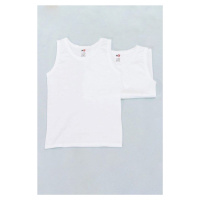 Dagi White Boy's Cotton 2-Piece Undershirt