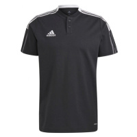 adidas TIRO 21 POLO SHIRT Pánské fotbalové triko, černá, velikost