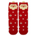 Vánoční vysoké ponožky dámské Santa červená