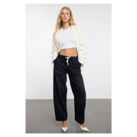 Trendyol Black High Waist Barrel Baggy Jeans