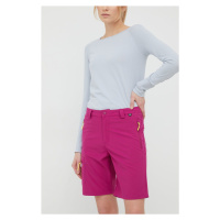 Outdoorové šortky Viking Sumatra růžová barva, high waist, 800/24/9565