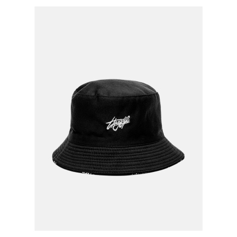 Černý pánský oboustranný klobouk Edoti