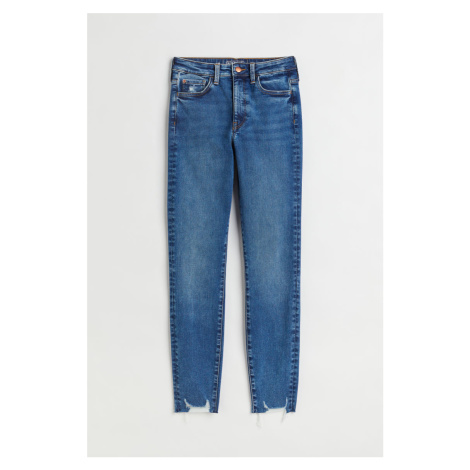 H & M - True To You Skinny Ultra High Ankle Jeans - modrá H&M