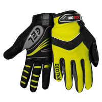 BIOTEX Cyklistické rukavice dlouhoprsté - SUMMER - černá/žlutá