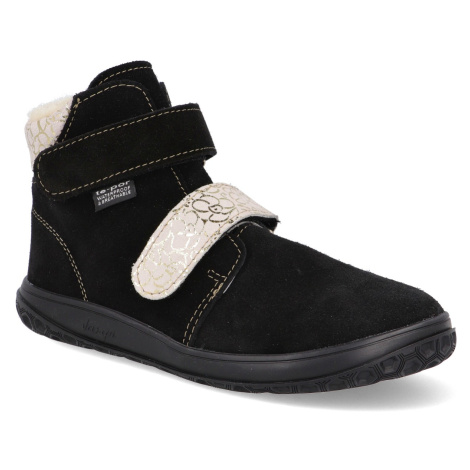 Barefoot dětské zimní boty Jonap - Bria černé třpytky