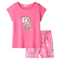 Dívčí letní pyžamo - KUGO TM6225, růžová Barva: Růžová