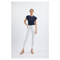 Orsay Bílé dámské skinny fit džíny - Dámské