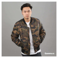 Urban Classics Camo Basic Bomber Jacket Camo Green