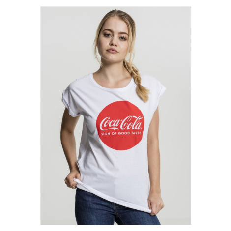 Ladies Coca Cola Round Logo Tee Merchcode