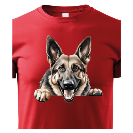 Dětské tričko s potiskem Německý ovčák -  tričko pro milovníky psů BezvaTriko