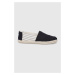 Espadrilky Toms University Stripes černá barva