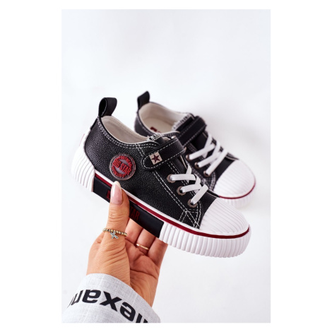 Children's Leather Sneakers BIG STAR II374042 Black