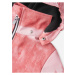 Růžová holčičí vzorovaná nepromokavá softshellová bunda Reima Aitoo