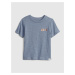 Modré klučičí dětské tričko short sleeve graphic t-shirt