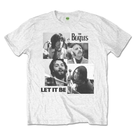 The Beatles Tričko Let it Be White