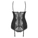 Erotický korzet Heartina corset black - OBSESSIVE