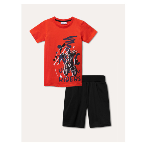 Chlapecké pyžamo - Winkiki WJB 01732, oranžová/černá/ 361 Barva: Oranžová