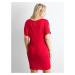 Red dress PLUS SIZE, straight cut