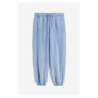 H & M - Kalhoty jogger sepraný vzhled - modrá
