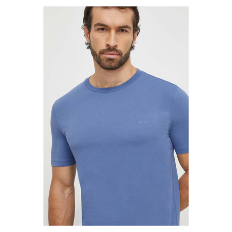 Bavlněné tričko BOSS fialová barva, 50468347 Hugo Boss